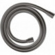 Flexible de douche 1,60 m noir chromé brossé