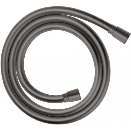 Flexible de douche 1,60 m noir chromé brossé
