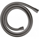 Flexible de douche 1,60 m noir chromé brossé