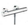 mitigeur thermostatique douche nickel brossé