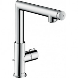 mitigeur lavabo Select 220avec tirette et vidage nickel brossé