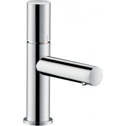 mitigeur lavabo 80, poignée zéro, bonde à écoulement libre nickel brossé