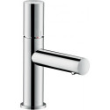 mitigeur lavabo 80, poignée zéro, bonde à écoulement libre nickel brossé