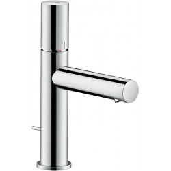 mitigeur lavabo110, poignée zéroavec tirette et vidage nickel brossé