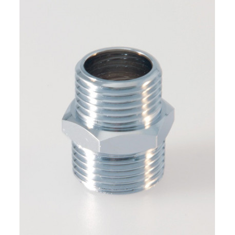Mamelon double IDS 1/2x3/8Z pour tube 16 mm chromé