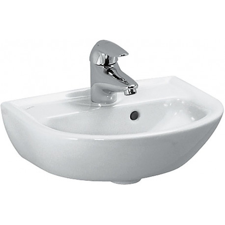 Lave-mains LAUFEN PRO B, design 1 trou pour robinet, 400 x 320 mm, blanc LAUFEN