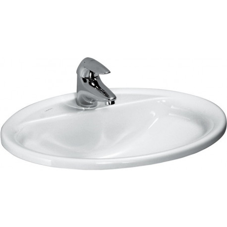 LAUFEN PRO vasque à encastrer L 560 x 440 mm, avec trop-plein et trou pour robinet, Bahama beige LAUFEN