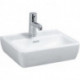 LAUFEN PRO A lave-mains 450 x 340 mm avec trop-plein, version 1 trou pour robinet LAUFEN blanc