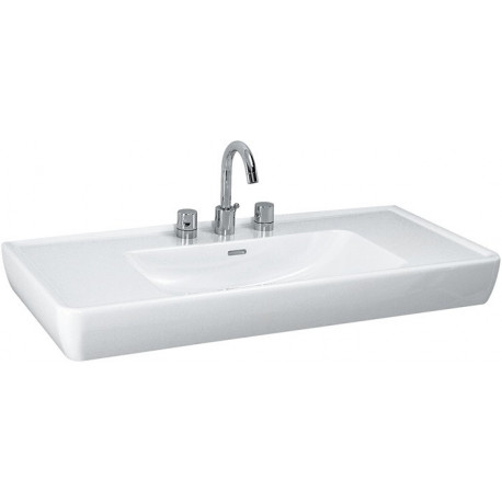 LAUFEN PRO A vasque 1050 x 480 mm, avec trop-plein 1 trou de robinetterie, blanc LAUFEN