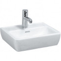 LAUFEN PRO A lave-mains 450 x 340 mm avec trop-plein, version 1 trou robinet pergamon LAUFEN