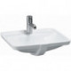Lavabo à encastrer LAUFEN PRO A 490 x 360 mm avec trop-plein, version 1 trou robinet blanc LCC LAUFEN