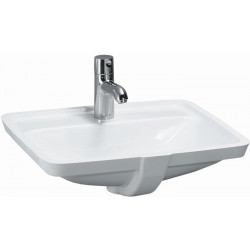 Lavabo à encastrer LAUFEN PRO A 490 x 360 mm avec trop-plein, version 1 trou robinet blanc LCC LAUFEN