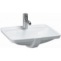 Lavabo à encastrer LAUFEN PRO A 490 x 360 mm avec trop-plein, version 1 trou robinet blanc LCC LAUFEN