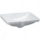 Lavabo à encastrer LAUFEN PRO A 490 x 360 mm, avec trop-plein, sans robinetterie loc blanc LAUFEN