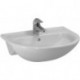 Lavabo semi-encastré LAUFEN PRO L 560 x 440 mm, version 1 trou robinet blanc LAUFEN