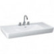 LAUFEN PRO A vasque 1050 x 480 mm, avec trop-plein 1 trou de robinetterie, blanc LAUFEN