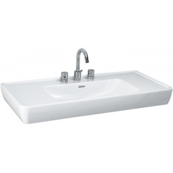 LAUFEN PRO A vasque 1050 x 480 mm, avec trop-plein 1 trou de robinetterie, blanc LAUFEN