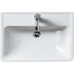 LAUFEN PRO A Lavabo avec trop-plein, version 1 trou robinet 550 x 480 mm blanc LAUFEN