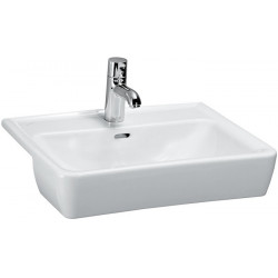 Lavabo semi-encastré LAUFEN PRO A 560 x 440 mm, 1 trou pour robinet, blanc LAUFEN