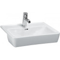 Lavabo semi-encastré LAUFEN PRO A 560 x 440 mm, 1 trou pour robinet, blanc LAUFEN