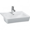Lavabo semi-encastré LAUFEN PRO A 560 x 440 mm, 1 trou pour robinet, blanc LAUFEN