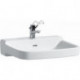 Lavabo PRO LIBERTY 650 x 550 mm, sans obstacle sans trou pour robinet, sans trop-plein blanc LAUFEN
