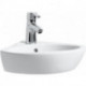 Lave-mains d'angle LAUFEN PRO L 440 x 380 mm avec trop-plein, version 1 trou pour robinet LAUFEN blanc