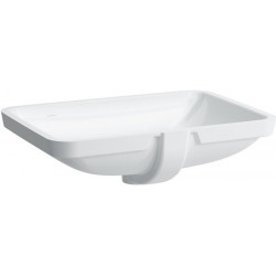 Lavabo à encastrer LAUFEN PRO A 600 x 400 mm avec trop-plein, sans trou de robinetterie blanc LAUFEN