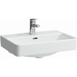 Lavabo LAUFEN PRO S, 550 x 380 mm, compact avec trop-plein, 1 trou pour robinet, blanc LAUFEN