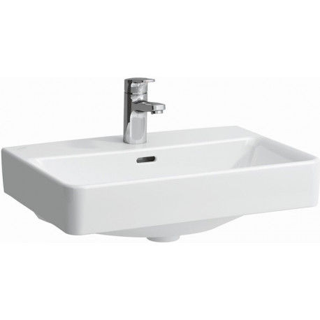 Lavabo LAUFEN PRO S, 550 x 380 mm, compact avec trop-plein, 1 trou pour robinet, blanc LAUFEN