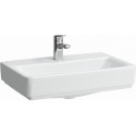 Vasque à poser LAUFEN PRO S 550 x 380 mm, compacte avec trop-plein, version 1 trou pour robinet LAUFEN blanc