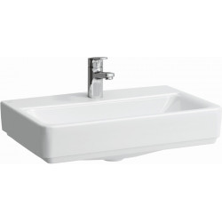 Lavabo à poser LAUFEN PRO S 550 x 380 mm, compact avec trop-plein, design 1 trou de robinetterie, blanc LCC LAUFEN