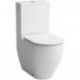 LAUFEN PRO WC sur pied combiné, adossé au mur, 4,5 / 6 litres blanc LCC LAUFEN