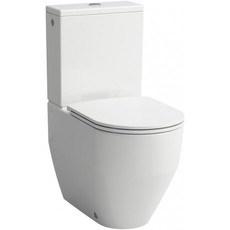 LAUFEN PRO WC sur pied combiné, adossé au mur, 4,5 / 6 litres blanc LCC LAUFEN