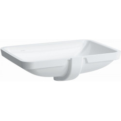 Lavabo à encastrer LAUFEN PRO S 550 x 380 mm avec trop-plein, sans trou pour robinet blanc LCC LAUFEN