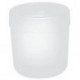 Mug en verre Hewi SERIE 477 à fond plat. blanc mat