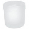 Mug en verre Hewi SERIE 477 à fond plat. blanc mat