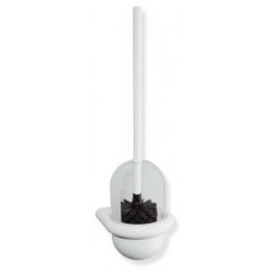 Ensemble de brosse de toilette Hewi SERIE 477 transp. plastique matt blanc gris clair