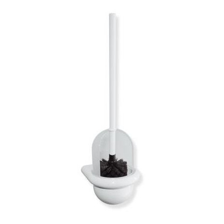 Ensemble de brosse de toilette Hewi SERIE 477 transp. plastique matt blanc gris clair