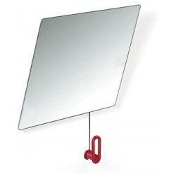 Miroir inclinable SERIE 801 600mm large. 540mm haut rouge rubi