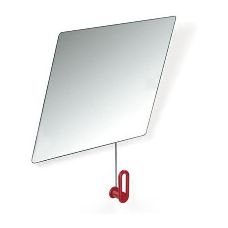 Miroir inclinable SERIE 801 600mm large. 540mm haut rouge rubi