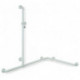 Main courante de douche Hewi SERIE 801 perpendiculaire 110cm wa 1185mm + 762mm rouge rubi