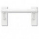 Siège rabattable SERIE 801 448x428mm. assise 60mm blanc pur