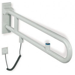 Rail support articulé version SERIE 801 rougeatif Bouton 700mm rouge rubi