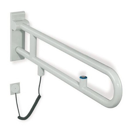 Rail support articulé version SERIE 801 rougeatif Bouton 700mm rouge rubi