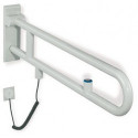 Rail support articulé version SERIE 801 rougeatif Bouton 700mm rouge rubi