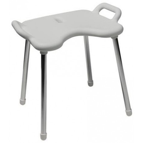 Tabouret de douche LifeSystem gris clair