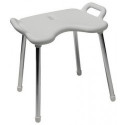 Tabouret de douche LifeSystem gris clair