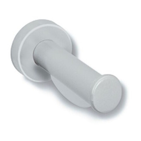 Porte papier toilette SERIE 801 cylindrique avec rosace gris clair