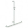 Main courante de douche Hewi SERIE 801 perpendiculaire 1100mmhorizontal 962mm rouge rubi